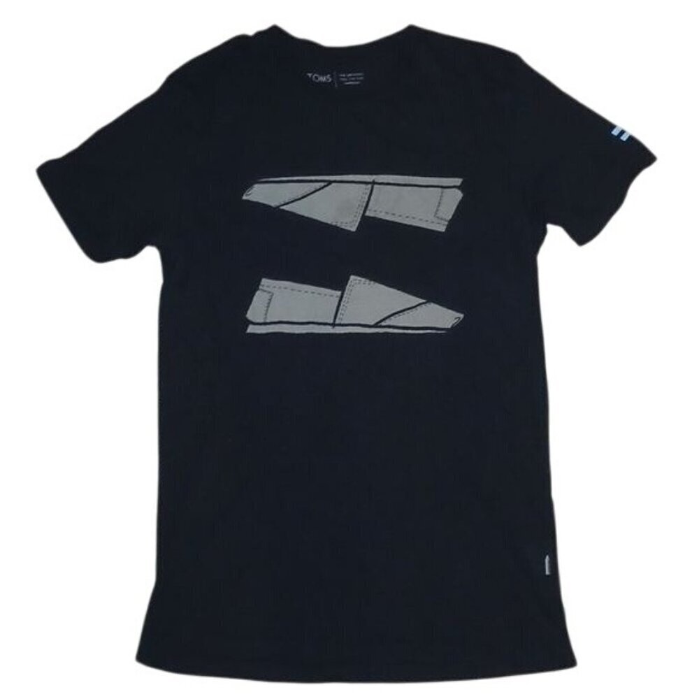 TOMS Black Alpargata Crewneck T-shirts